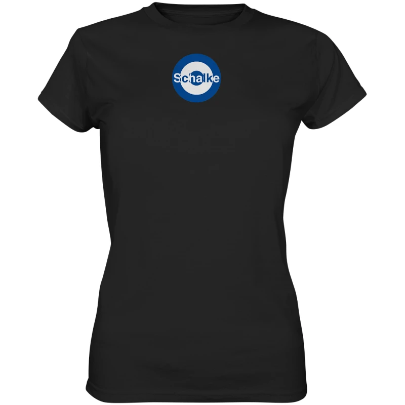 Schalke Fan T-Shirt Kokarde klein "Schalke" - Ladies Premium Shirt