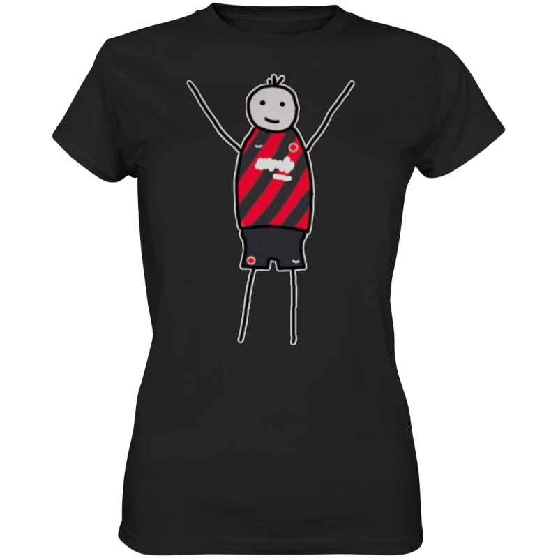 Frankfurt Fan-T-Shirt Strichmännchen - Ladies Premium Shirt