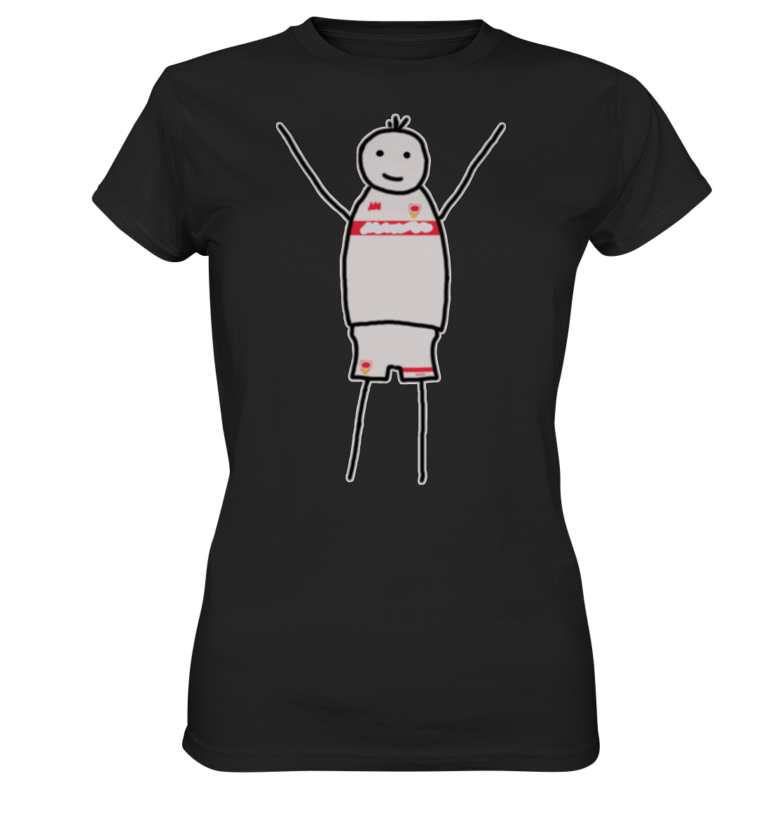 Stuttgart Fan-T-Shirt Strichmännchen - Ladies Premium Shirt Stuttgart Fan-T-Shirt Strichmännchen - Ladies Premium Shirt