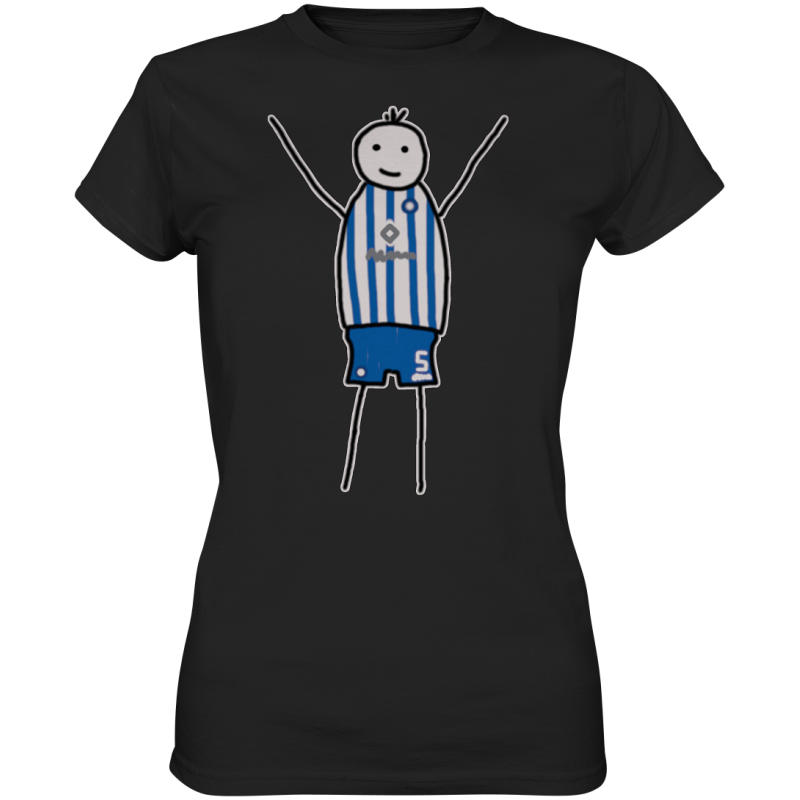 Karlsruhe Fan T-Shirt Strichmännchen - Ladies Premium Shirt