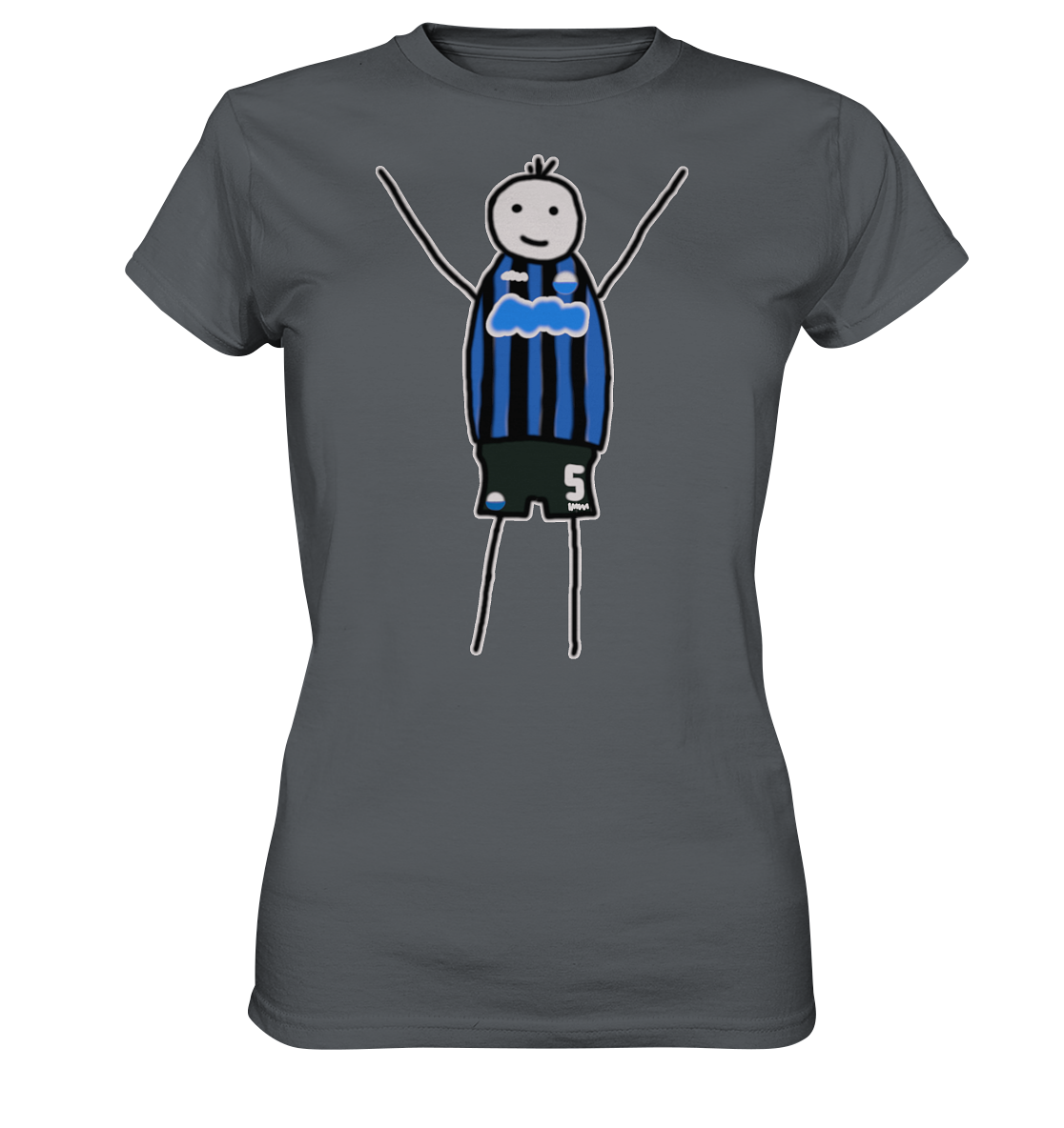Paderborn Fan-T-Shirt Strichmännchen - Ladies Premium Shirt Paderborn Fan-T-Shirt Strichmännchen - Ladies Premium Shirt