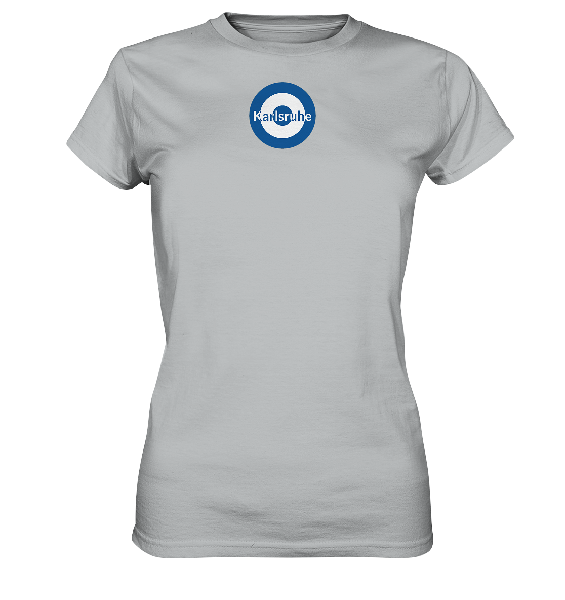 Karlsruhe Fan T-Shirt Kokarde klein "Karlsruhe" - Ladies Premium Shirt Karlsruhe Fan T-Shirt Kokarde klein "Karlsruhe" - Ladies Premium Shirt