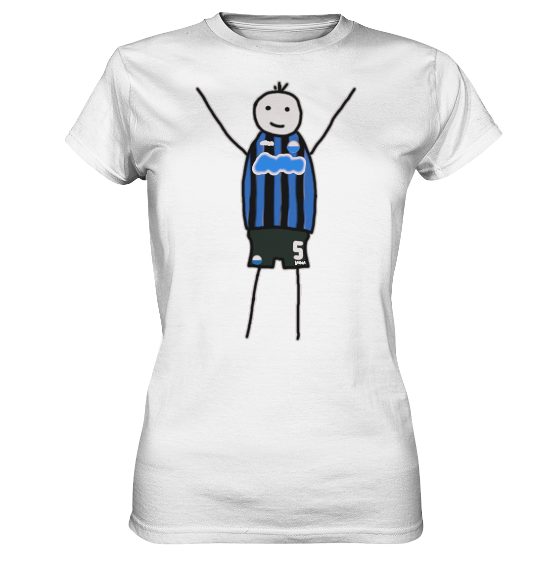 Paderborn Fan-T-Shirt Strichmännchen - Ladies Premium Shirt Paderborn Fan-T-Shirt Strichmännchen - Ladies Premium Shirt