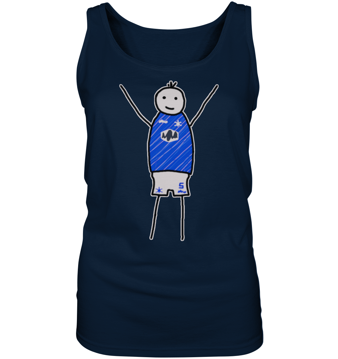 Darmstadt Fan-T-Shirt Strichmännchen - Ladies Tank-Top Darmstadt Fan-T-Shirt Strichmännchen - Ladies Tank-Top
