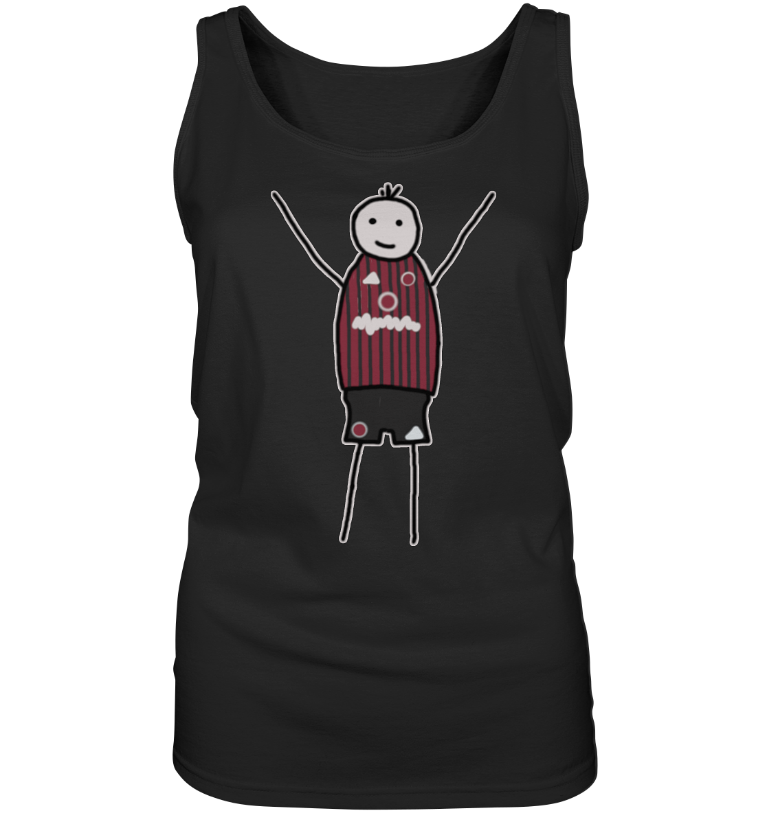 Nürnberg Fan-T-Shirt Strichmännchen - Ladies Tank-Top Nürnberg Fan-T-Shirt Strichmännchen - Ladies Tank-Top