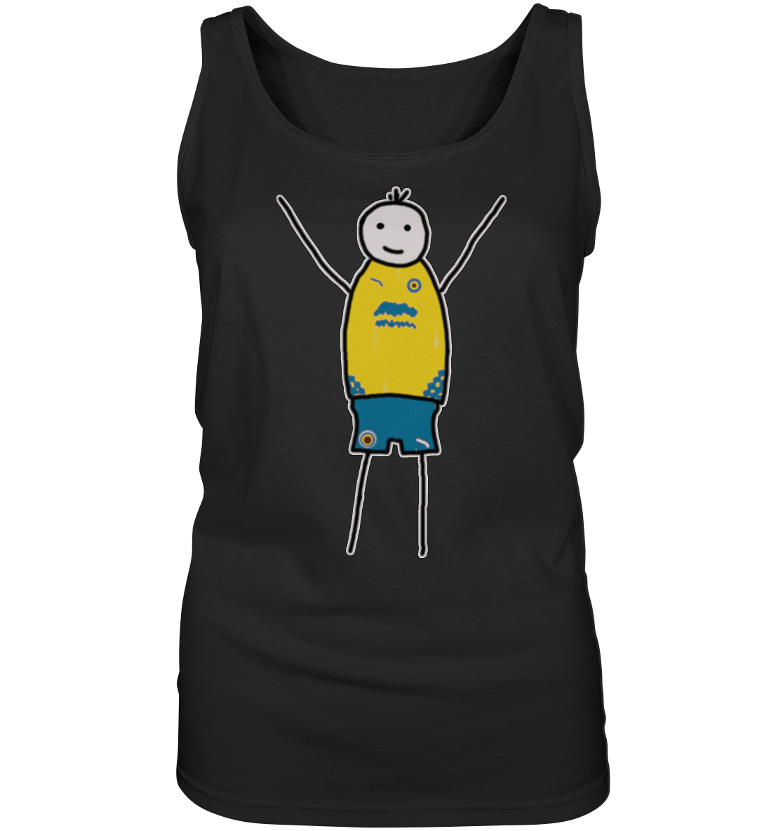 Braunschweig Fan-T-Shirt Strichmännchen - Ladies Tank-Top Braunschweig Fan-T-Shirt Strichmännchen - Ladies Tank-Top