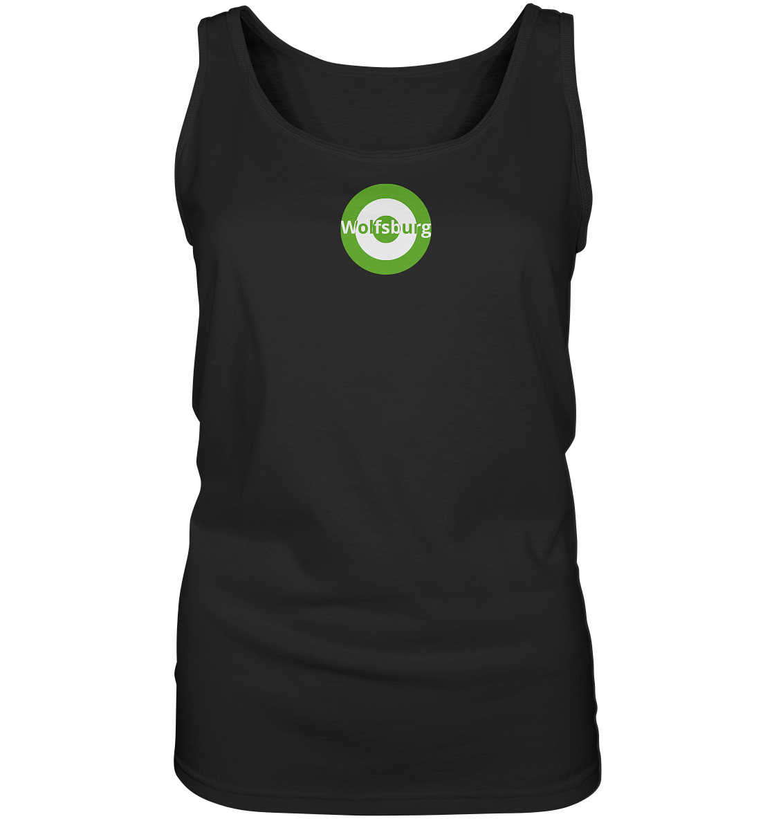 Wolfsburg Fan-T-Shirt Kokarde klein "Wolfsburg" - Ladies Tank-Top Wolfsburg Fan-T-Shirt Kokarde klein "Wolfsburg" - Ladies Tank-Top