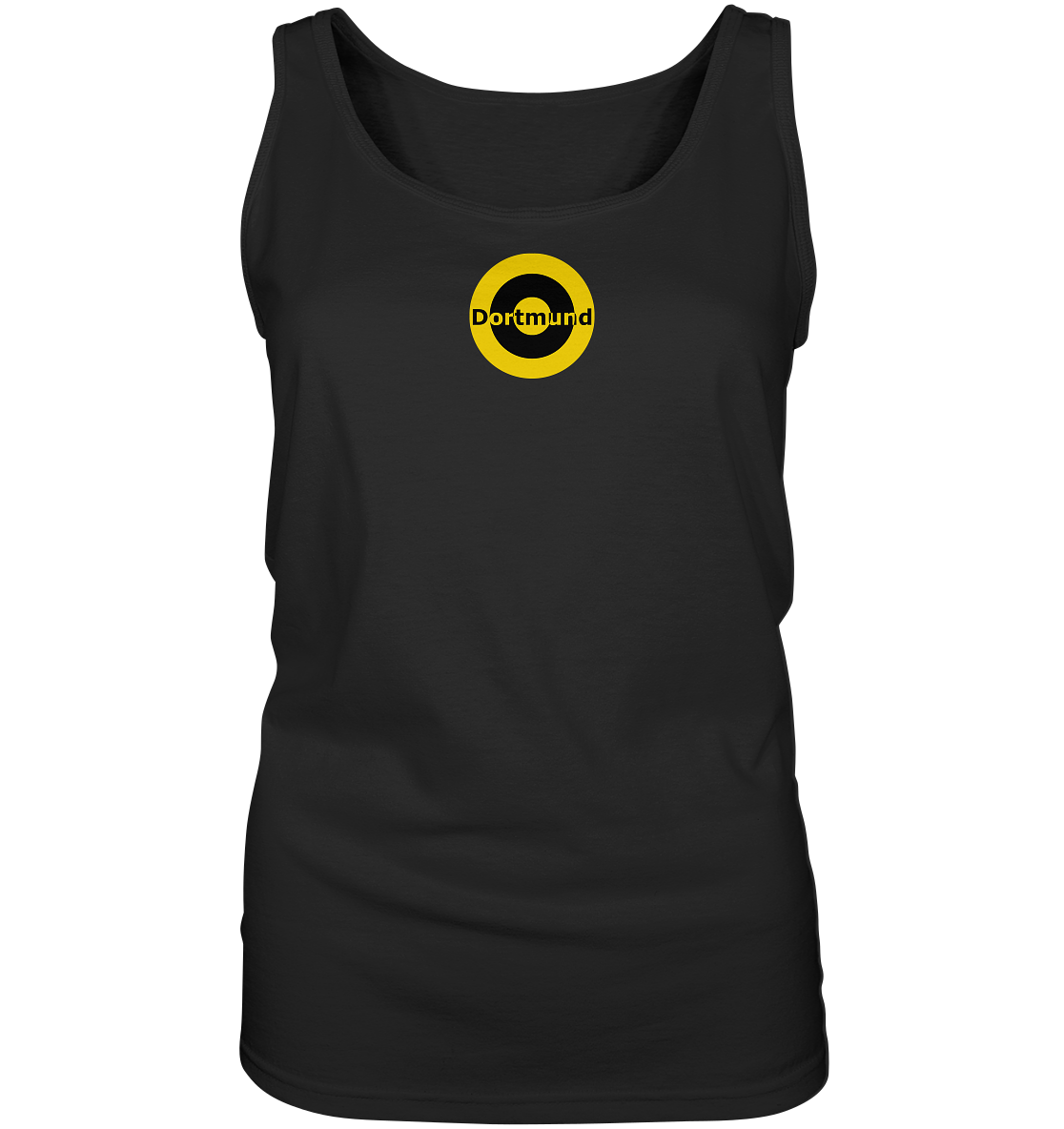 Dortmund Fan-T-Shirt Kokarde klein "Dortmund" - Ladies Tank-Top Dortmund Fan-T-Shirt Kokarde klein "Dortmund" - Ladies Tank-Top