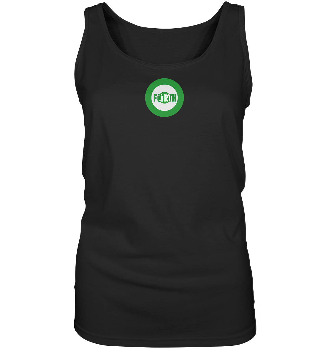 Fürth Fan-T-Shirt Kokarde klein "Fürth" - Ladies Tank-Top Fürth Fan-T-Shirt Kokarde klein "Fürth" - Ladies Tank-Top