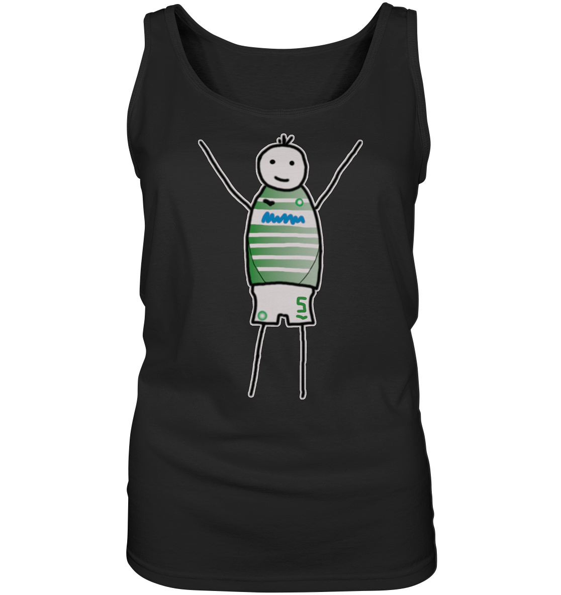 Fürth Fan-T-Shirt Strichmännchen - Ladies Tank-Top Fürth Fan-T-Shirt Strichmännchen - Ladies Tank-Top