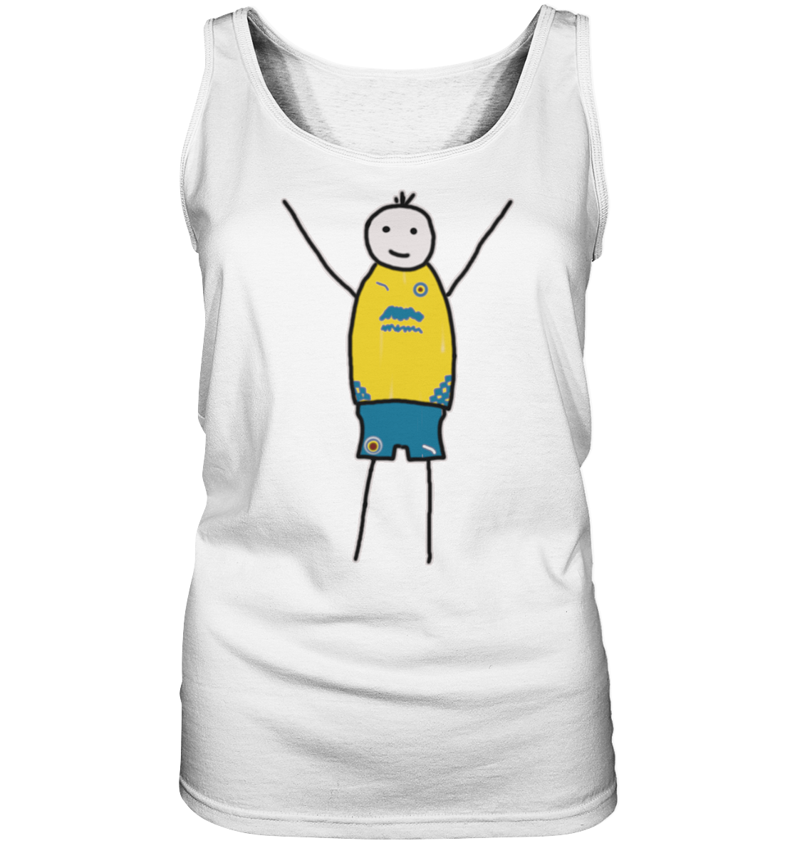 Braunschweig Fan-T-Shirt Strichmännchen - Ladies Tank-Top Braunschweig Fan-T-Shirt Strichmännchen - Ladies Tank-Top