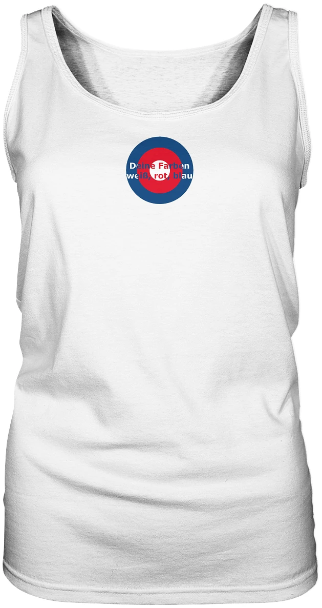 Heidenheim Fan-T-Shirt Kokarde klein "Deine Farben..." - Ladies Tank-Top Heidenheim Fan-T-Shirt Kokarde klein "Deine Farben..." - Ladies Tank-Top