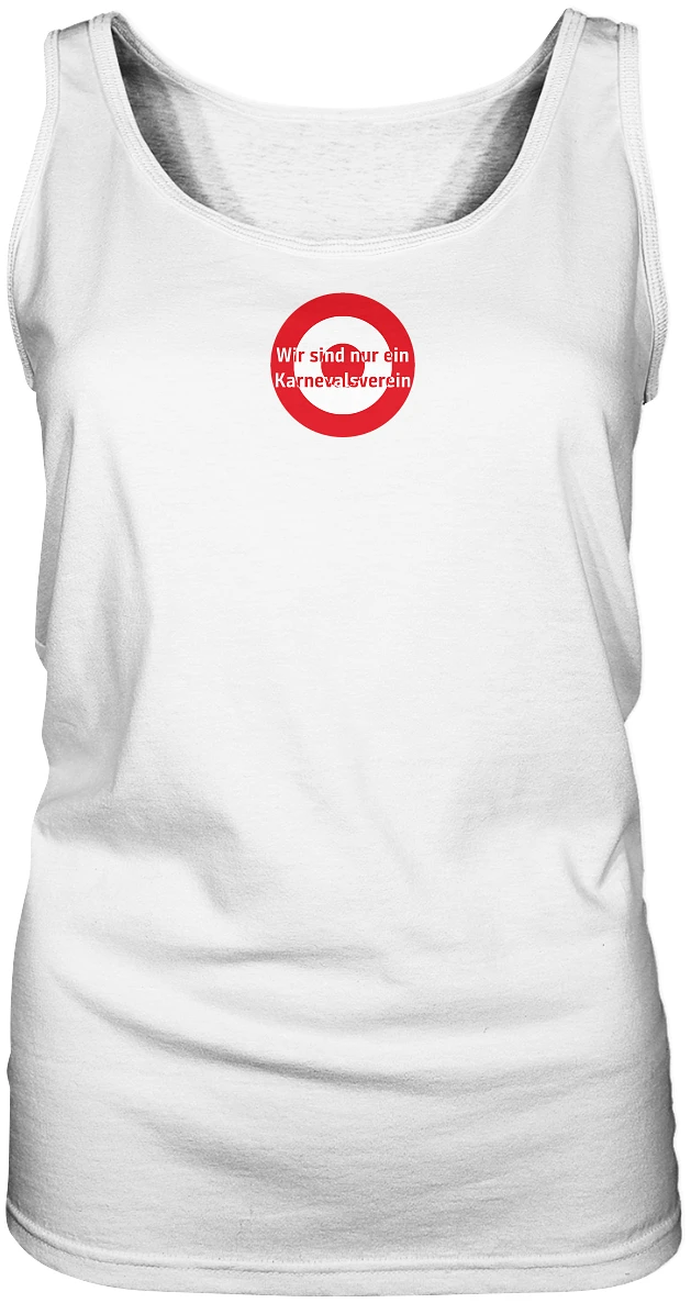 Mainz Fan-T-Shirt Kokarde klein "Wir sind nur ein ..." - Ladies Tank-Top Mainz Fan-T-Shirt Kokarde klein "Wir sind nur ein ..." - Ladies Tank-Top