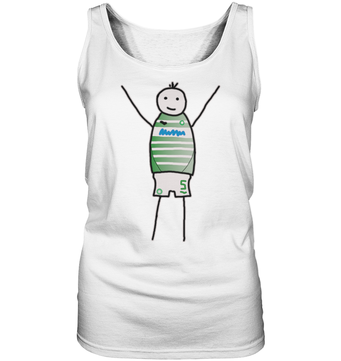 Fürth Fan-T-Shirt Strichmännchen - Ladies Tank-Top Fürth Fan-T-Shirt Strichmännchen - Ladies Tank-Top