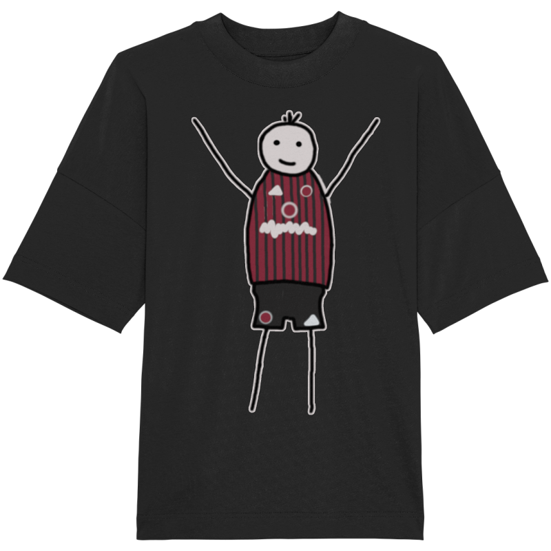Nürnberg Fan-T-Shirt Strichmännchen - Organic Oversize Shirt Nürnberg Fan-T-Shirt Strichmännchen - Organic Oversize Shirt