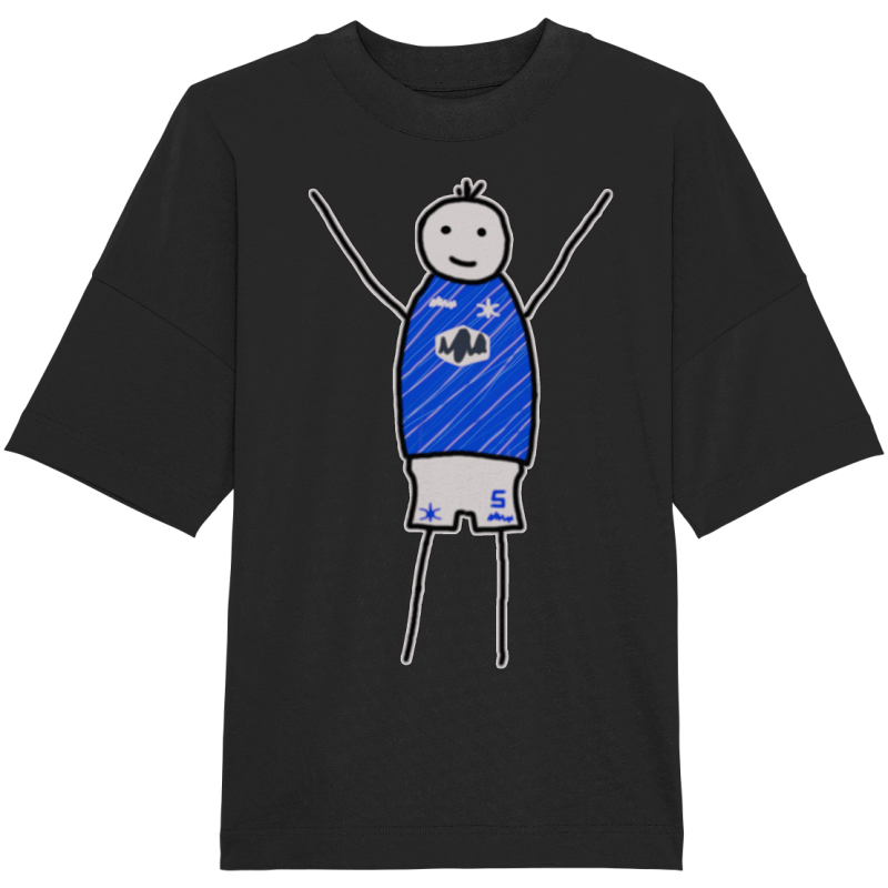 Darmstadt Fan-T-Shirt Strichmännchen - Organic Oversize Shirt Darmstadt Fan-T-Shirt Strichmännchen - Organic Oversize Shirt