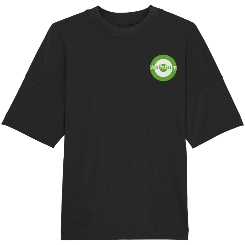 Wolfsburg Fan-T-Shirt Kokarde klein "Wolfsburg" - Organic Oversize Shirt
