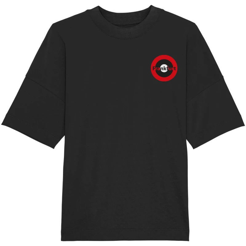 Frankfurt Fan-T-Shirt Kokarde klein "Frankfurt" - Organic Oversize Shirt