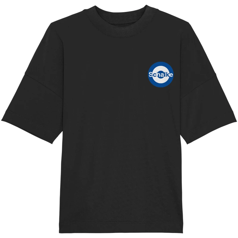 Schalke Fan T-Shirt Kokarde klein "Schalke" - Organic Oversize Shirt