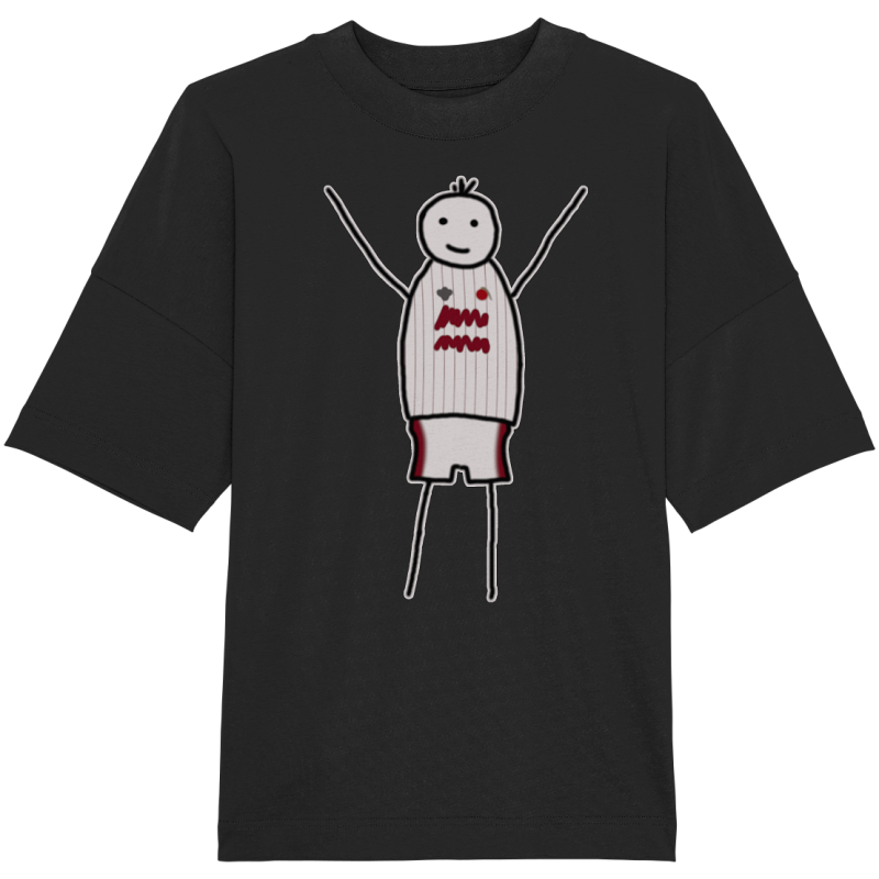 Köln Fan-T-Shirt Strichmänchen - Organic Oversize Shirt
