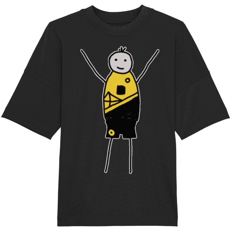 Dortmund Fan-T-Shirt Strichmännchen - Organic Oversize Shirt