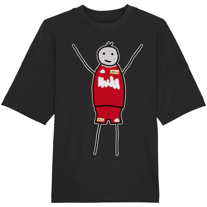 Union Fan-T-Shirt Strichmännchen - Organic Oversize Shirt Union Fan-T-Shirt Strichmännchen - Organic Oversize Shirt