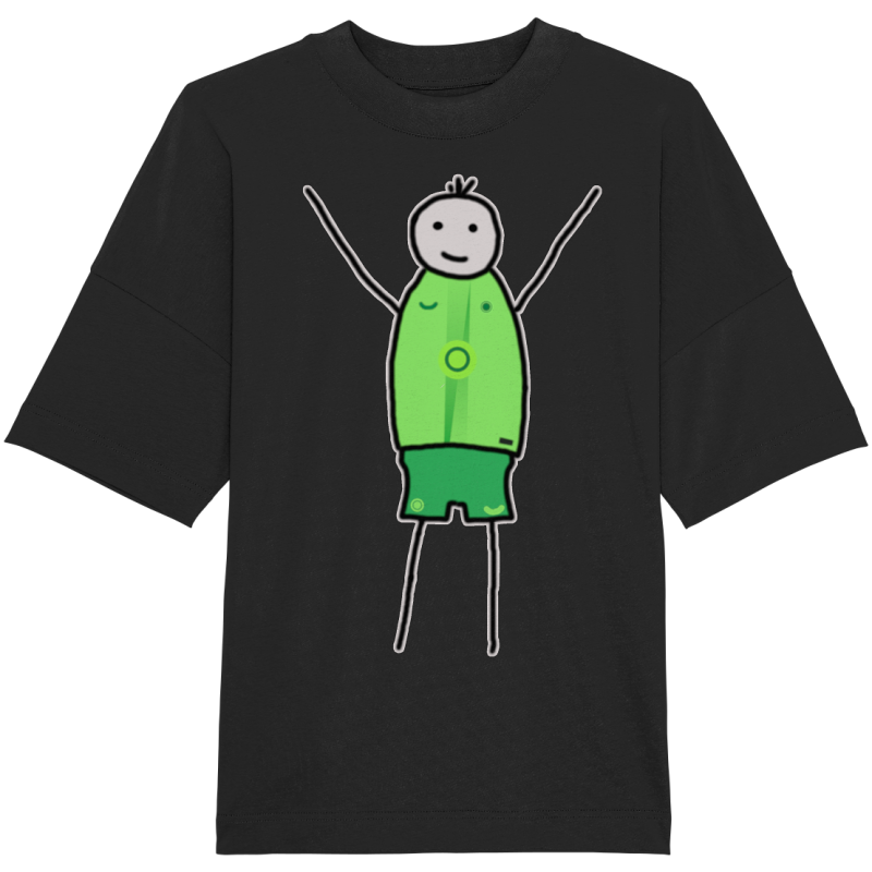 Wolfsburg Fan-T-Shirt Strichmännchen - Organic Oversize Shirt