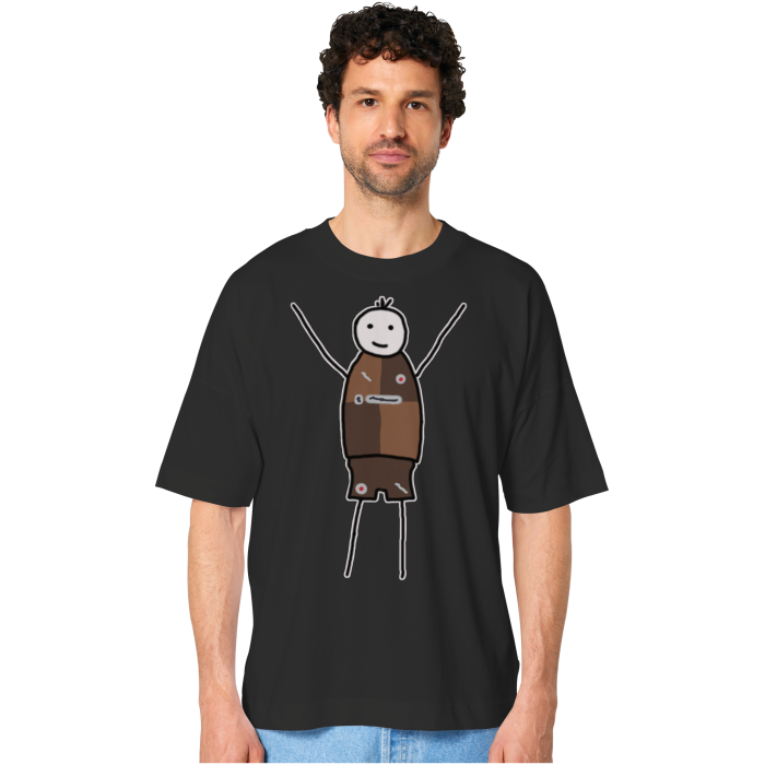 St. Pauli Fan-T-Shirt Strichmännchen - Organic Oversize Shirt