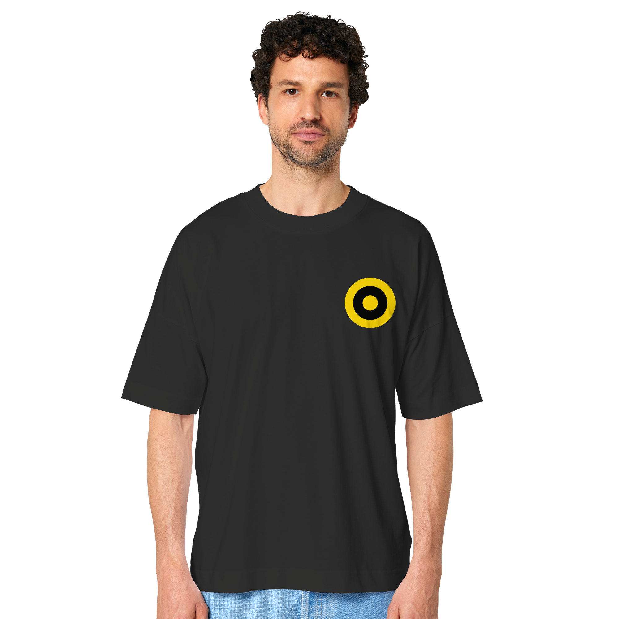 Dortmund Fan-T-Shirt Kokarde klein - Organic Oversize Shirt Dortmund Fan-T-Shirt Kokarde klein - Organic Oversize Shirt