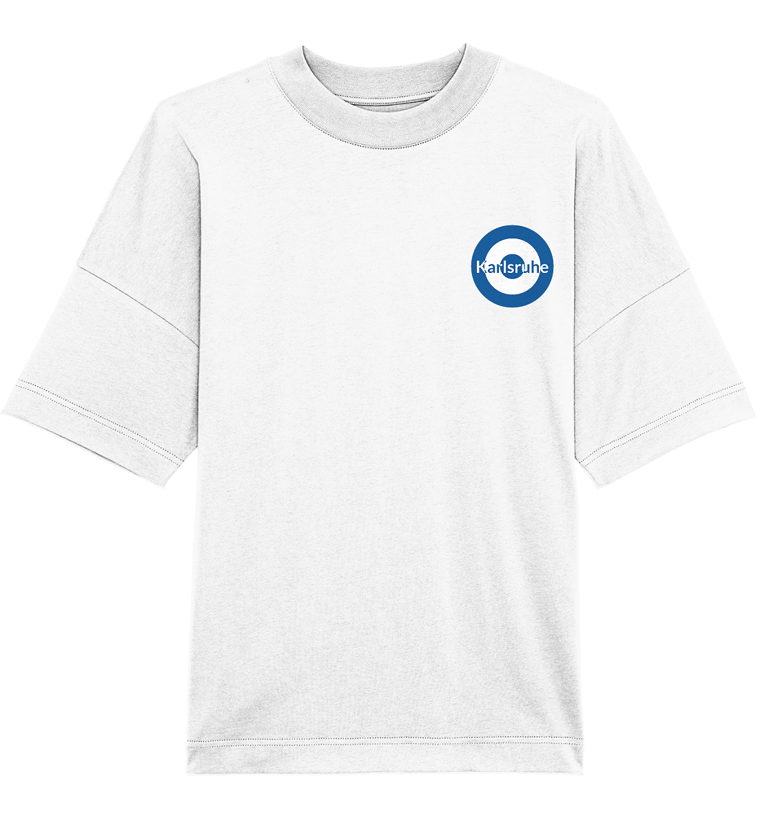Karlsruhe Fan T-Shirt Kokarde klein "Karlsruhe" - Organic Oversize Shirt Karlsruhe Fan T-Shirt Kokarde klein "Karlsruhe" - Organic Oversize Shirt