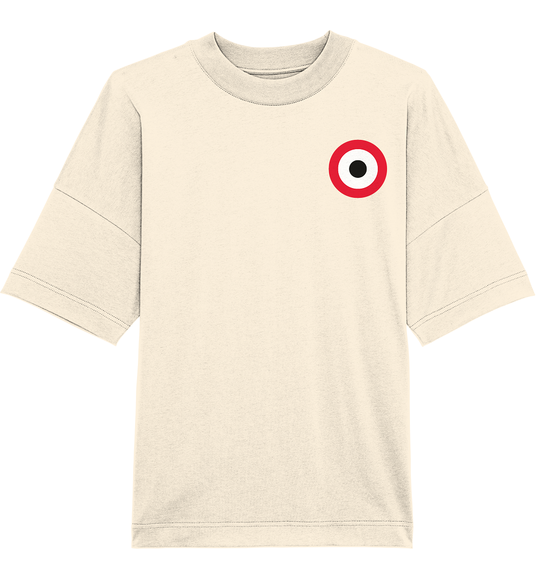 Freiburg Fan-T-Shirt Kokarde klein - Organic Oversize Shirt Freiburg Fan-T-Shirt Kokarde klein - Organic Oversize Shirt