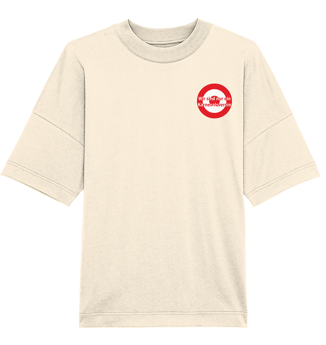 Mainz Fan-T-Shirt Kokarde klein "Wir sind nur ein ..." - Organic Oversize Shirt Mainz Fan-T-Shirt Kokarde klein "Wir sind nur ein ..." - Organic Oversize Shirt
