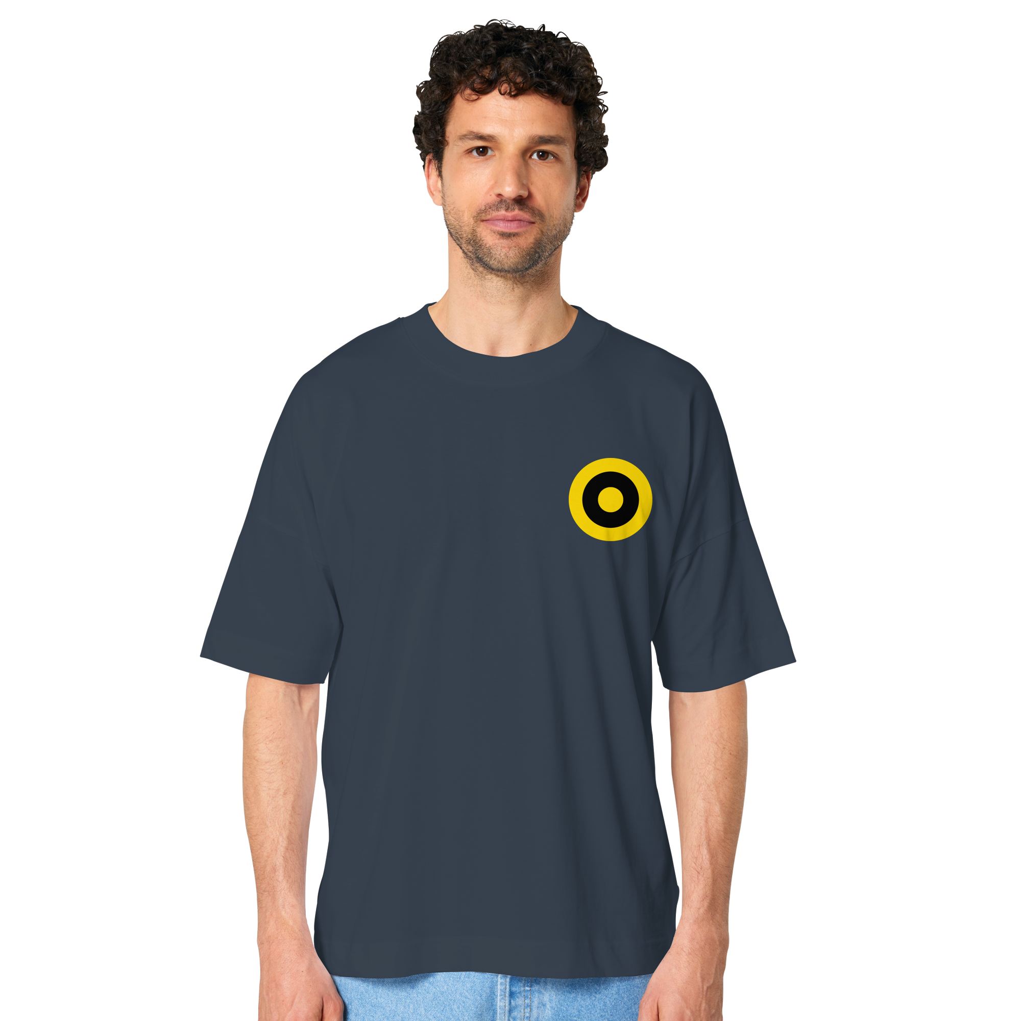 Dortmund Fan-T-Shirt Kokarde klein - Organic Oversize Shirt Dortmund Fan-T-Shirt Kokarde klein - Organic Oversize Shirt