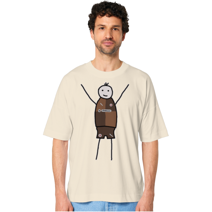 St. Pauli Fan-T-Shirt Strichmännchen - Organic Oversize Shirt