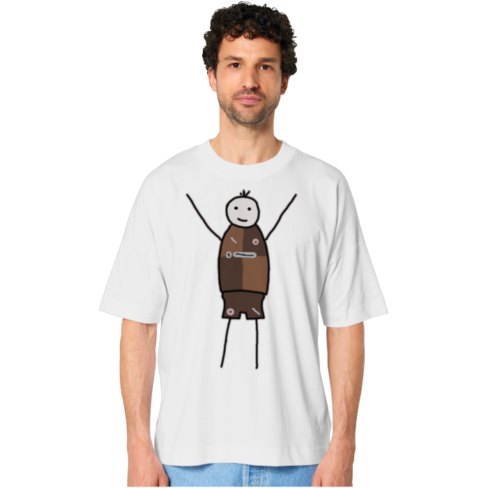 St. Pauli Fan-T-Shirt Strichmännchen - Organic Oversize Shirt