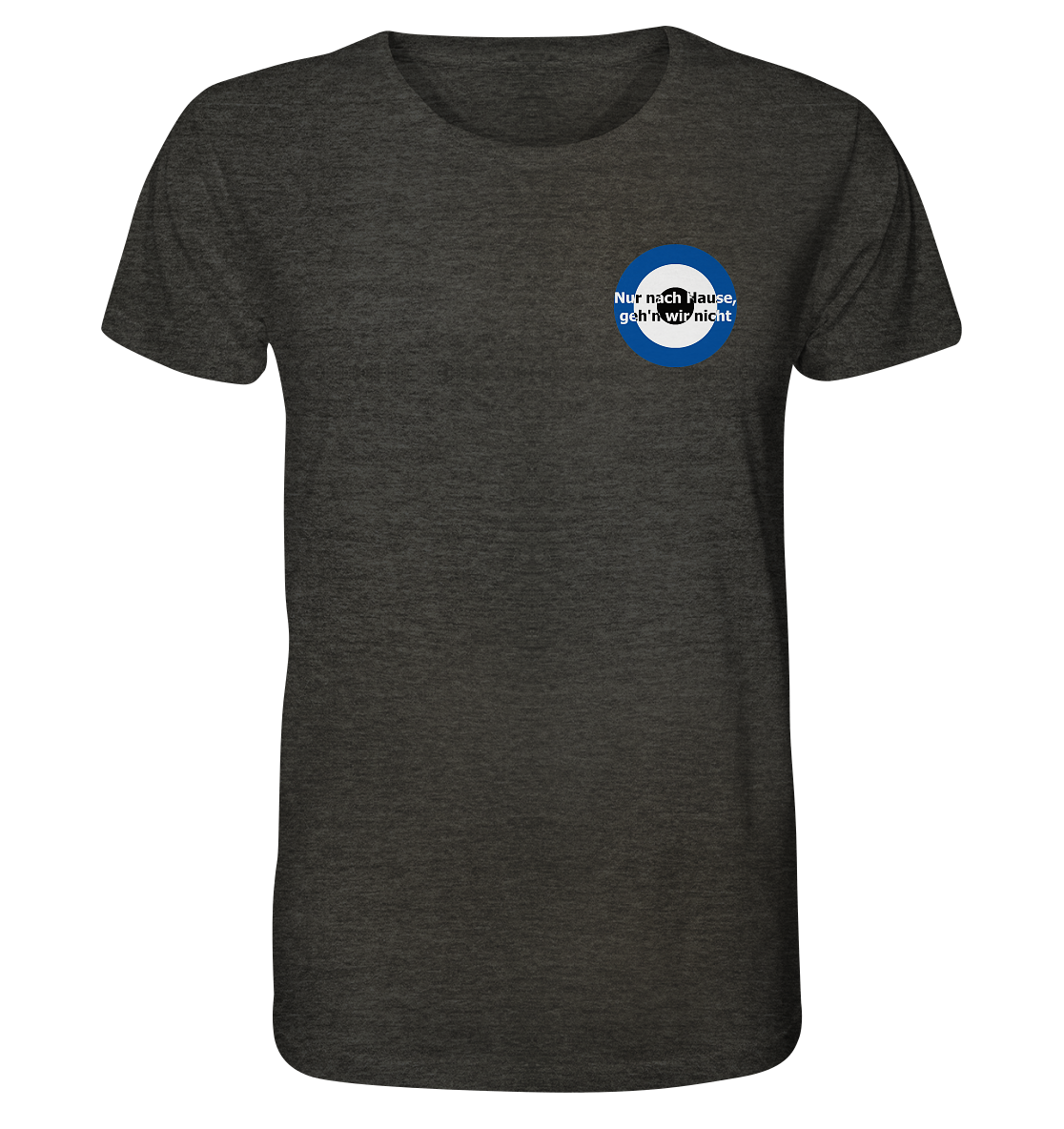 Berlin Fan T-Shirt Kokarde klein "Nur nach Hause..." - Organic Shirt Berlin Fan T-Shirt Kokarde klein "Nur nach Hause..." - Organic Shirt
