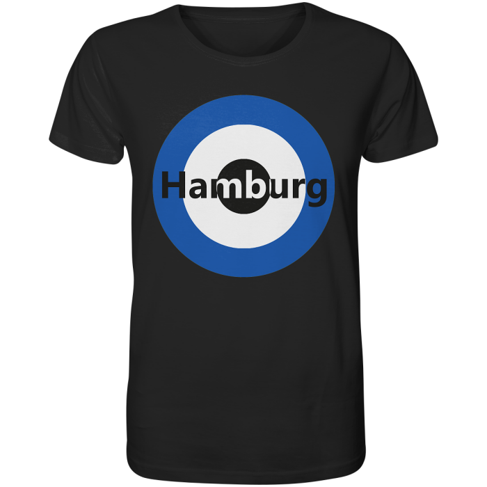 Hamburg Fan-T-Shirt Kokarde groß "Hamburg" - Organic Shirt