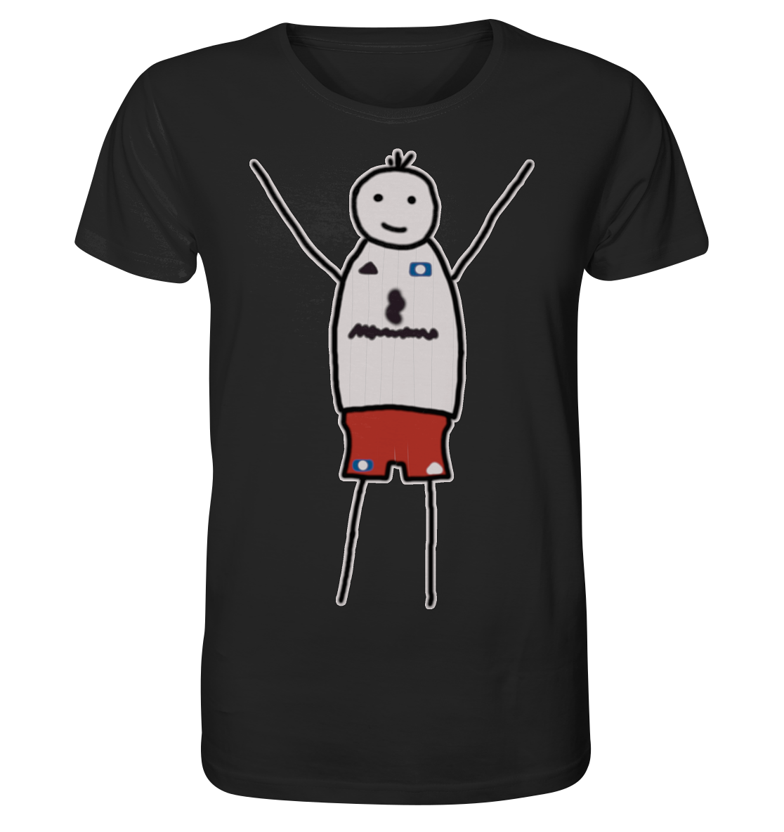 Hamburg Fan-T-Shirt Strichmänchen - Organic Shirt Hamburg Fan-T-Shirt Strichmänchen - Organic Shirt