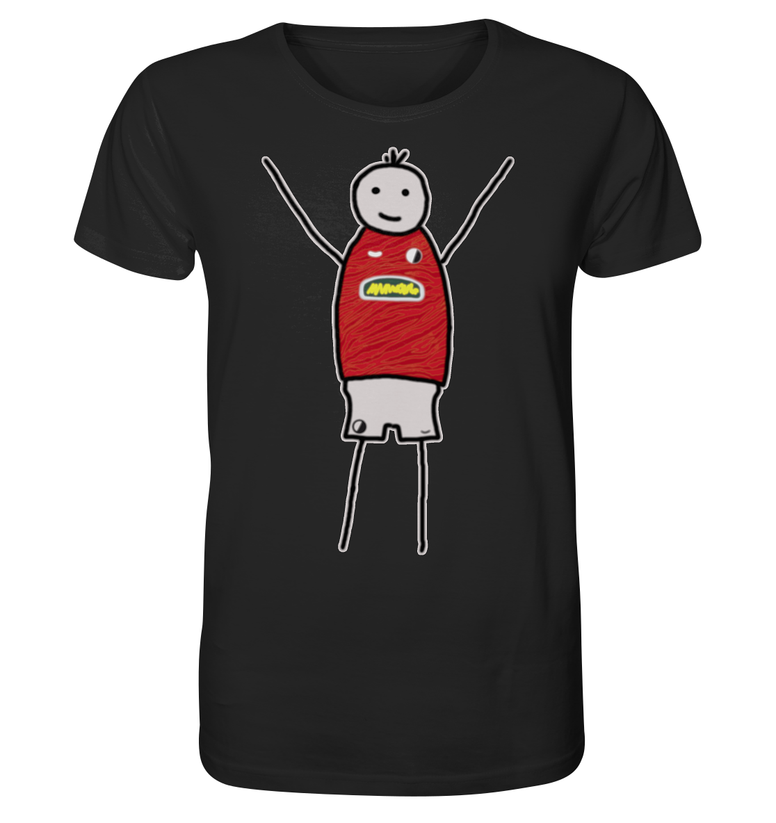 Freiburg Fan-T-Shirt Strichmännchen - Organic Shirt Freiburg Fan-T-Shirt Strichmännchen - Organic Shirt