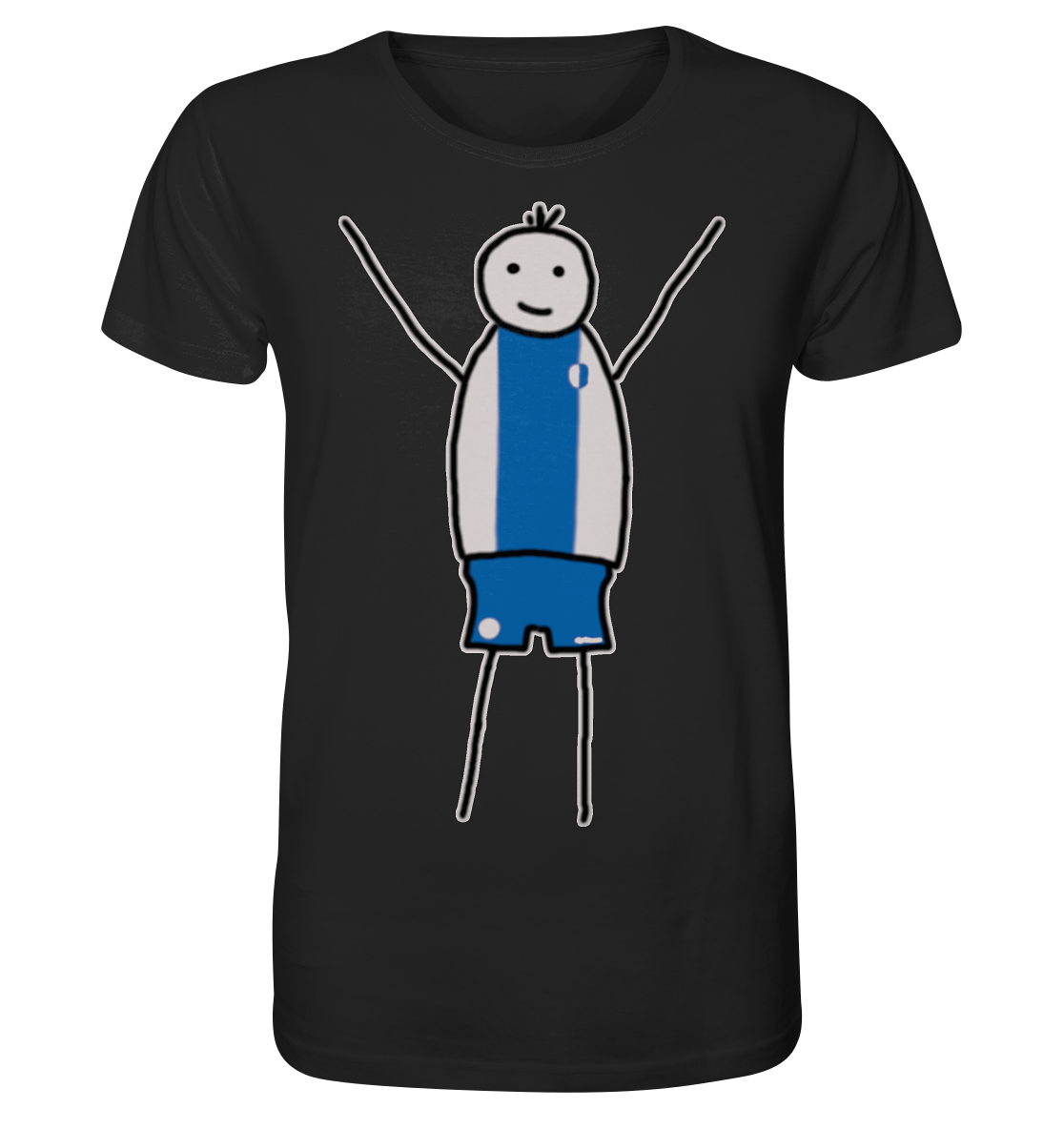 Magdeburg Fan-T-Shirt Strichmännchen - Organic Shirt Magdeburg Fan-T-Shirt Strichmännchen - Organic Shirt