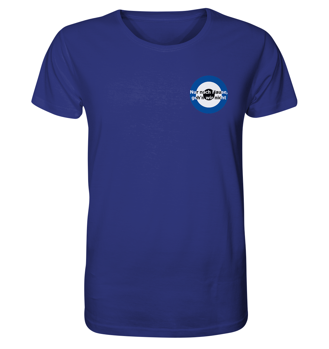 Berlin Fan T-Shirt Kokarde klein "Nur nach Hause..." - Organic Shirt Berlin Fan T-Shirt Kokarde klein "Nur nach Hause..." - Organic Shirt