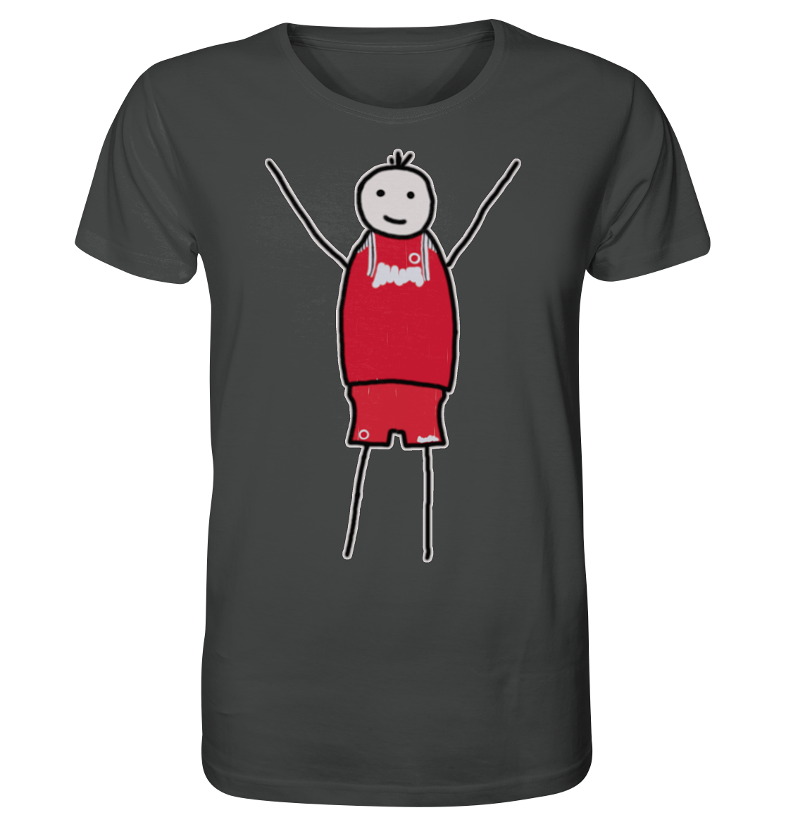 Kaiserslautern Fan-T-Shirt Strichmännchen - Organic Shirt Kaiserslautern Fan-T-Shirt Strichmännchen - Organic Shirt