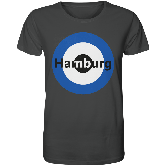 Hamburg Fan-T-Shirt Kokarde groß "Hamburg" - Organic Shirt