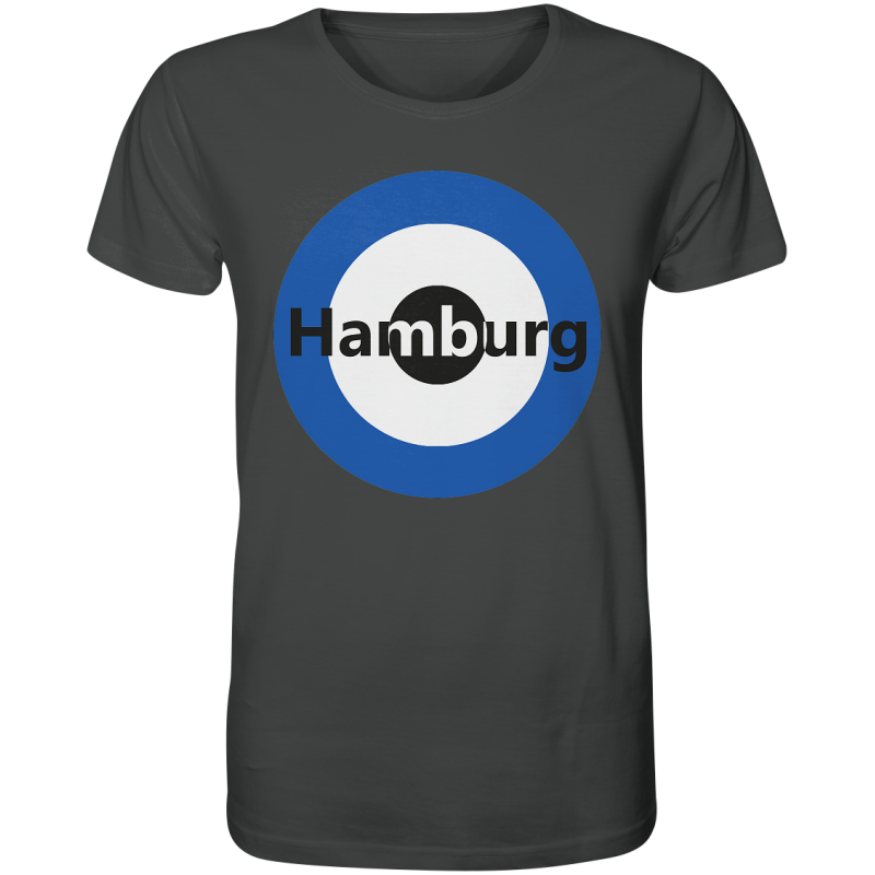 Hamburg Fan-T-Shirt Kokarde groß "Hamburg" - Organic Shirt