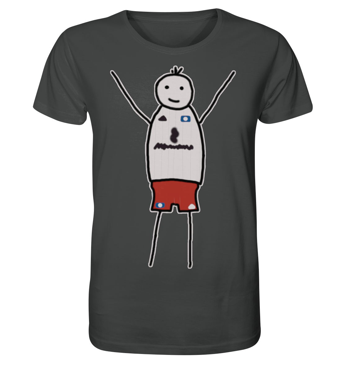 Hamburg Fan-T-Shirt Strichmänchen - Organic Shirt Hamburg Fan-T-Shirt Strichmänchen - Organic Shirt