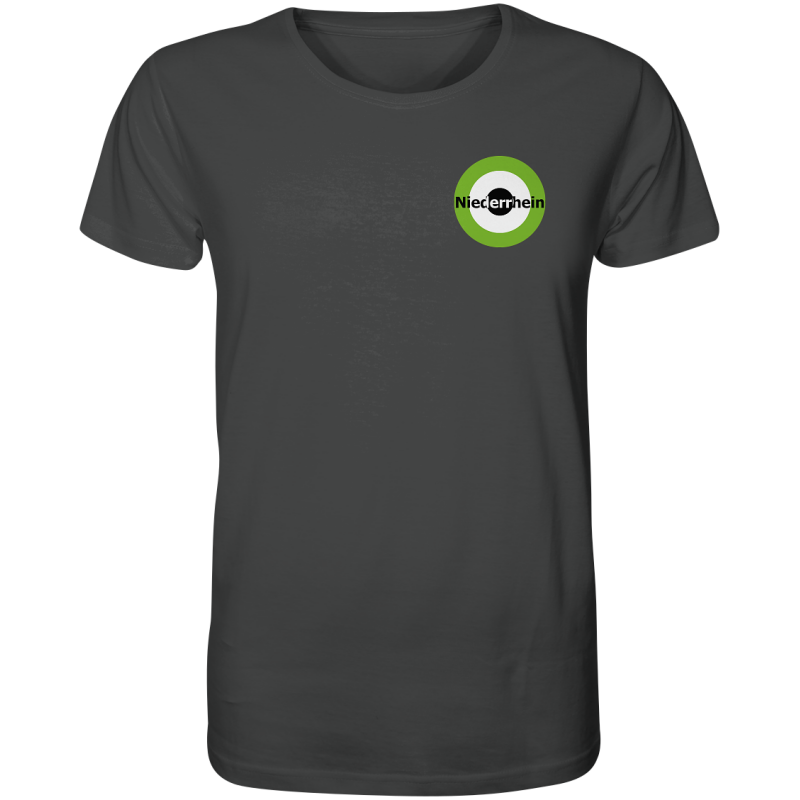 Mönchengladbach Fan-T-Shirt Kokarde klein "Niederrhein" - Organic Shirt