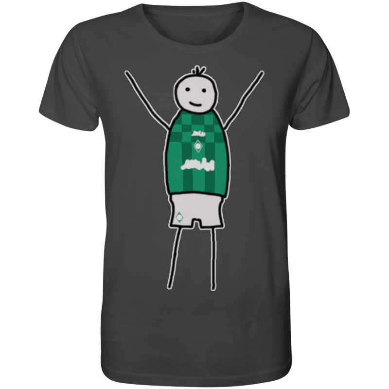 Bremen Fan-T-Shirt Strichmännchen - Organic Shirt