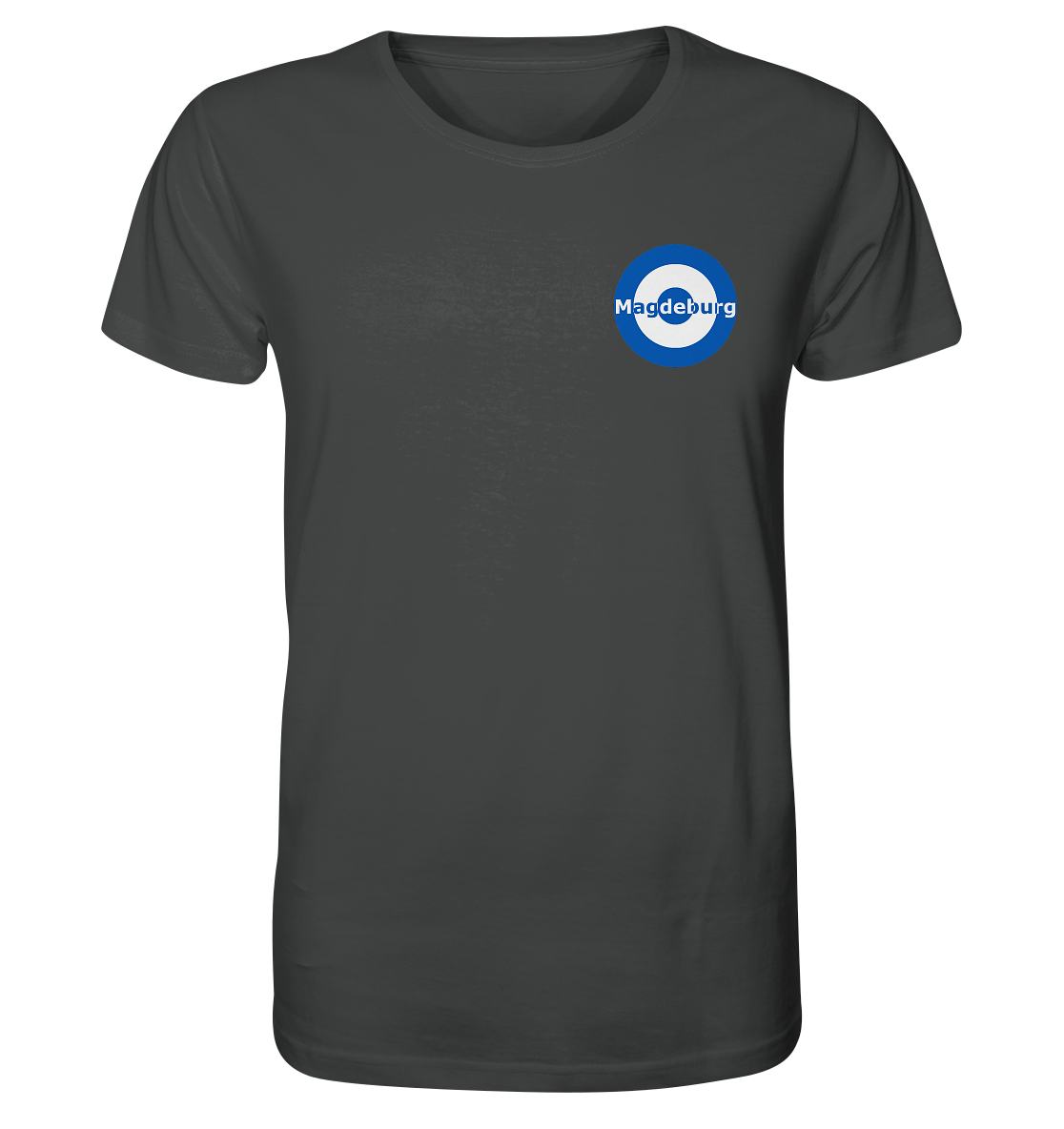 Magdeburg Fan-T-Shirt Kokarde klein "Magdeburg" - Organic Shirt Magdeburg Fan-T-Shirt Kokarde klein "Magdeburg" - Organic Shirt