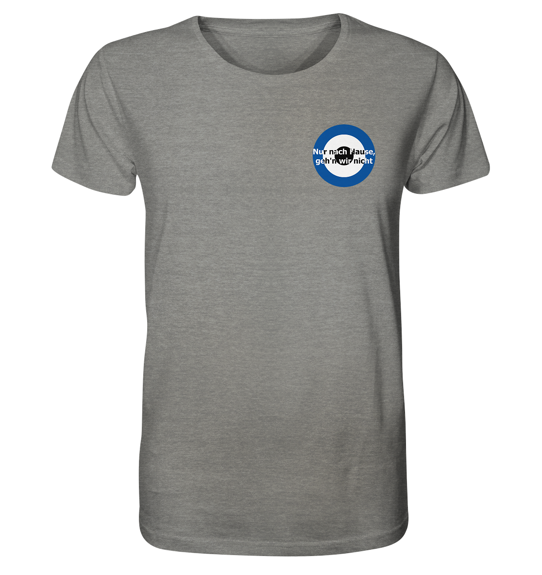 Berlin Fan T-Shirt Kokarde klein "Nur nach Hause..." - Organic Shirt Berlin Fan T-Shirt Kokarde klein "Nur nach Hause..." - Organic Shirt
