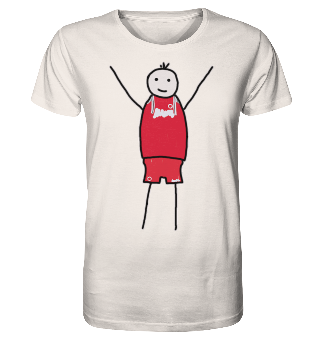 Kaiserslautern Fan-T-Shirt Strichmännchen - Organic Shirt Kaiserslautern Fan-T-Shirt Strichmännchen - Organic Shirt